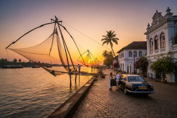 Arrival · Cochin in Kerala