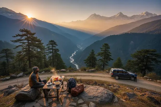 Departure in Manali