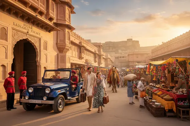 Arrival · Jaipur in Rajasthan